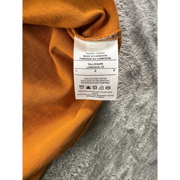 Nike Shirt Mens Large Tall Orange Club Max90 Swoosh Crewneck Tee DO7392-815 - Picture 6 of 13